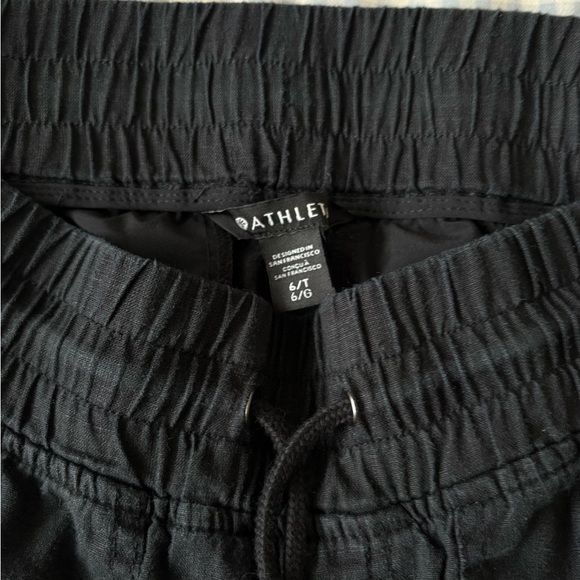 Athleta Black Cabo Linen Wide Leg Pant - Picture 3 of 7